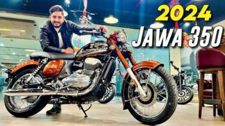 Jawa 350 bike competes with Bullet amazing look and 55km mileage